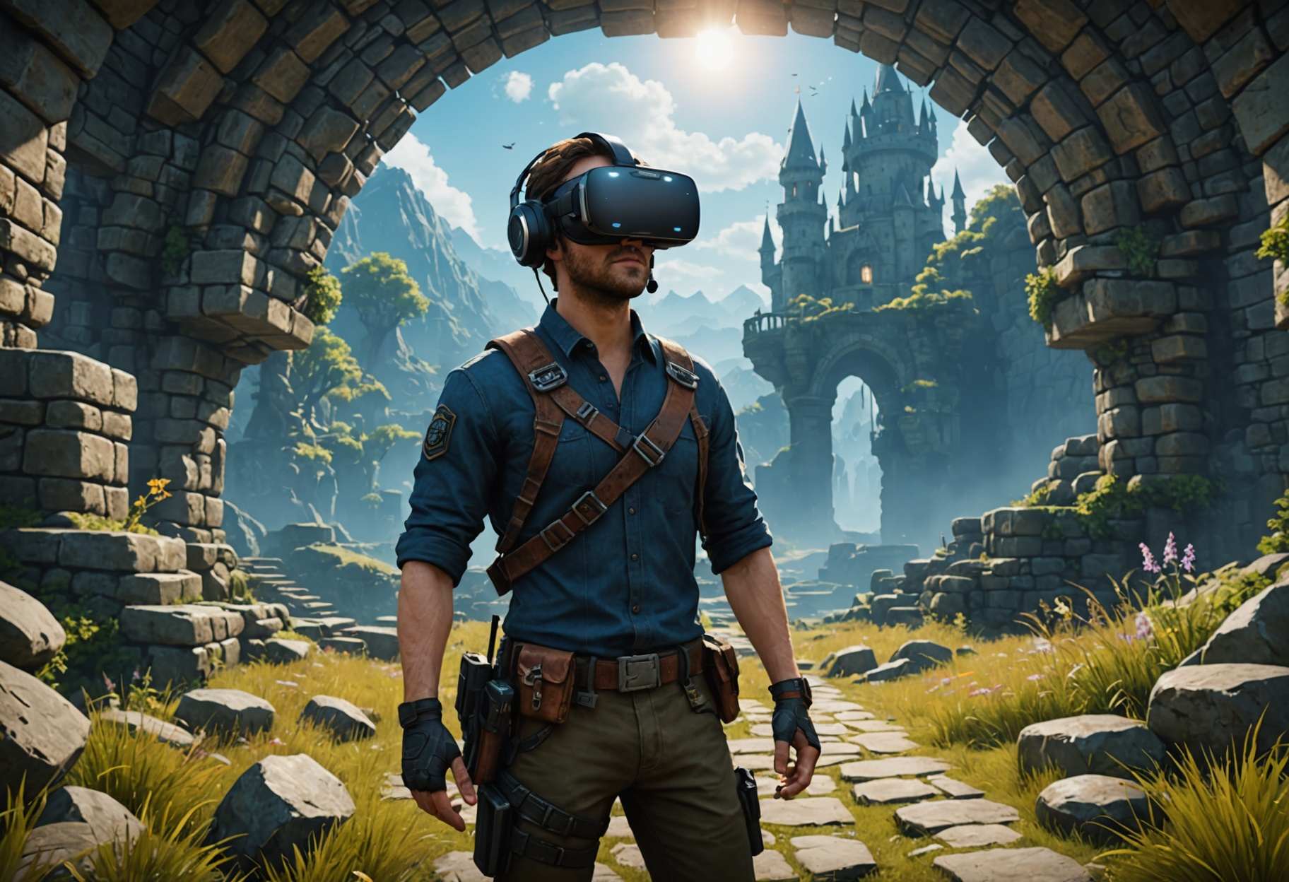 Computerized Domains d: A Survey of \Vivid Undertakings\ Computer generated Reality Game