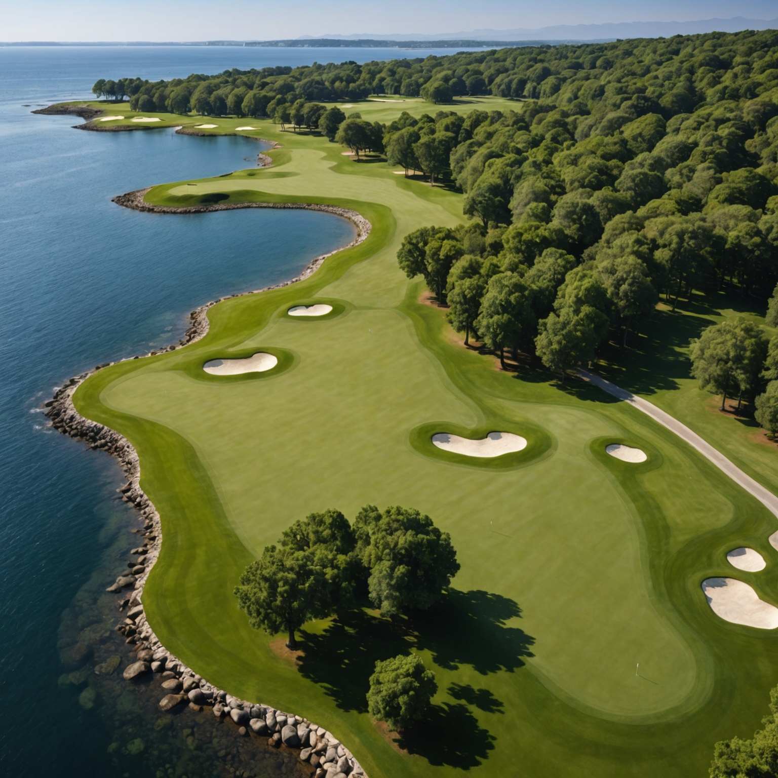 "Rock Ocean side Golf Connections, California, USA: Notable and Picturesque"