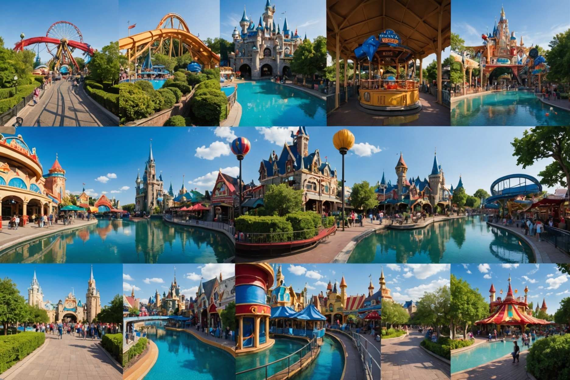 Manual for 6 well known Amusement Park
