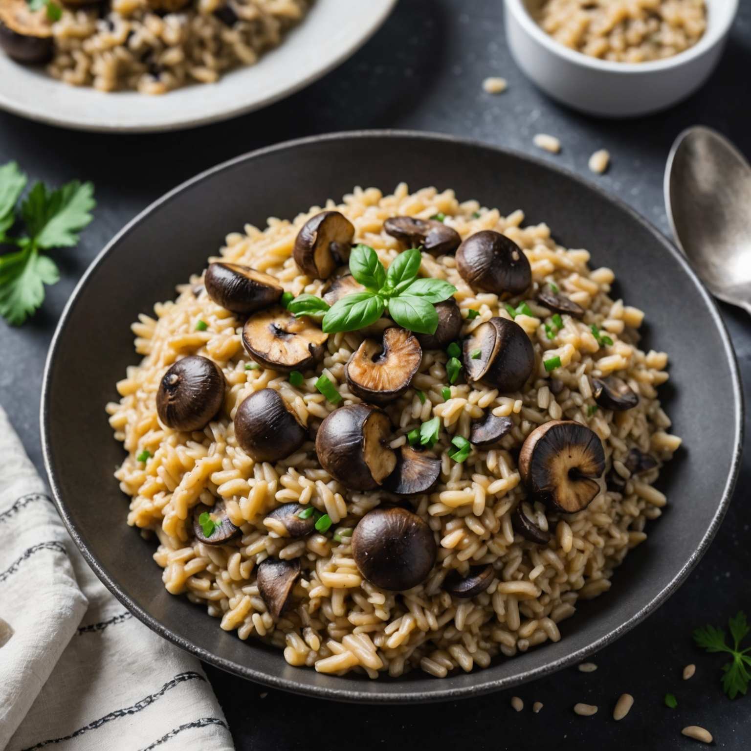 Vegan Mushroom Risotto