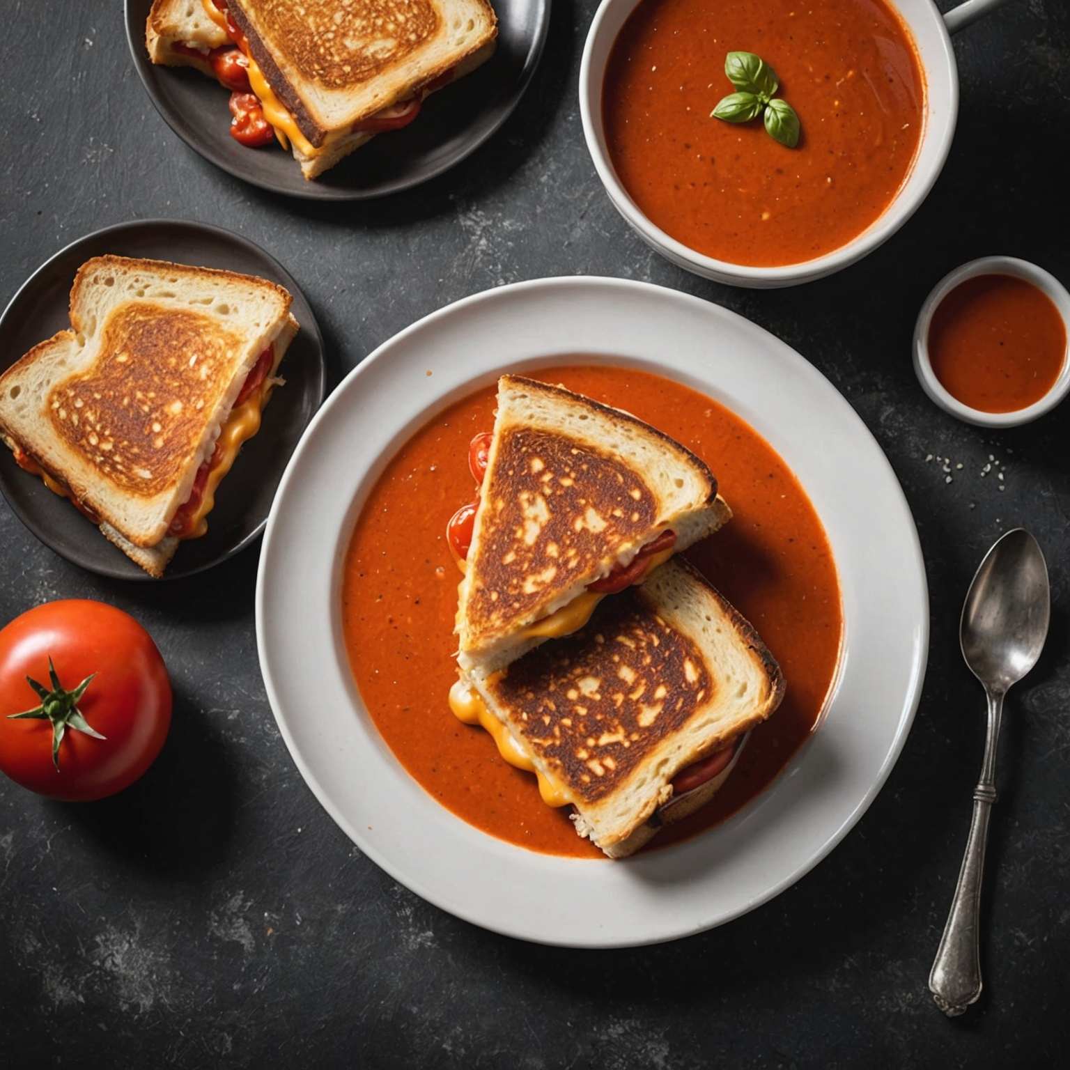 Grilled Cheese and Tomato Soup