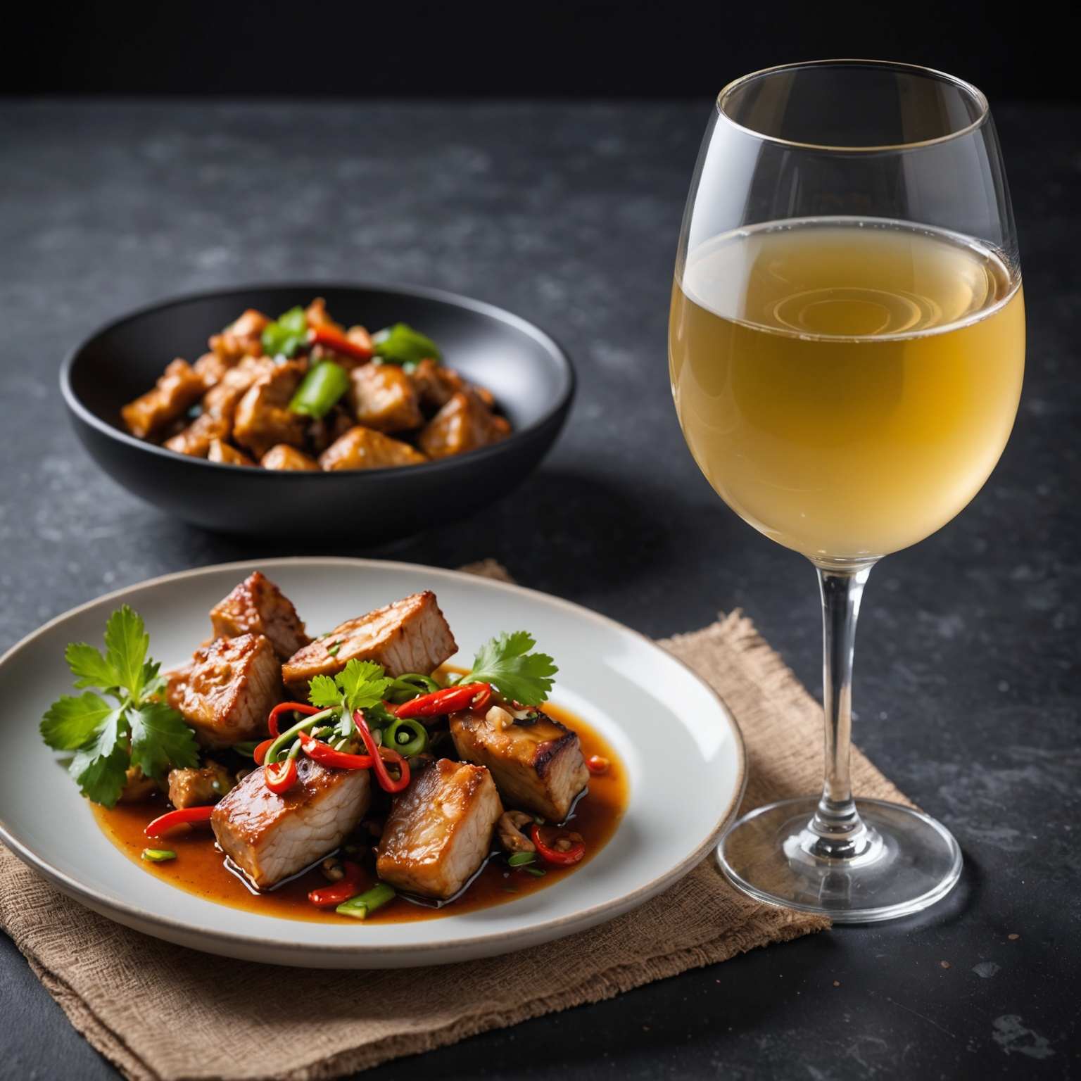 Riesling with Spicy Asian Cuisine